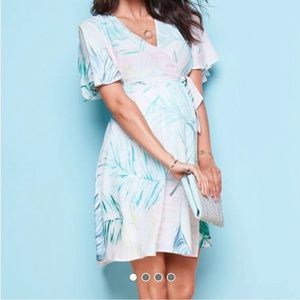 Seraphine size 8 maternity wrap dress- worn once